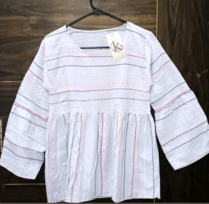 Striped Peplum Top