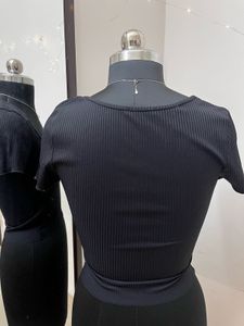 ZARA Black Basic Ribbed Top