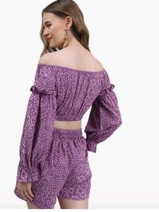 With Tag Purple Co-ord Set