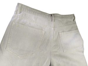Beige Straight Fit Jeans