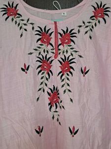 Embroidered Pink Kurta(unused)