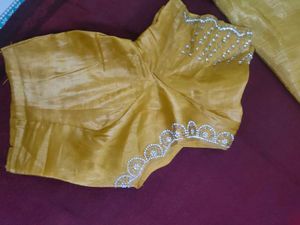 Beautiful Mustard Yellow Saree