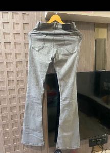 Grey Flared Jeans