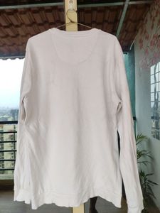Zudio White Plain Sweatshirt