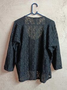 Oversized See-through Fashion Lace Top