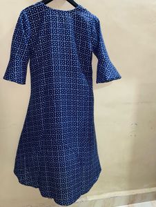 Blue Printed Kurta