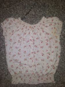 White Floral Top