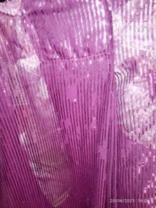 Wine Sequin Saree