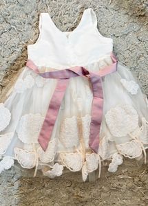 Cute White &amp; Pink Dress