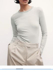 H&M Ribbed Jersey Tshirt