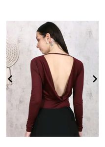 Maroon Long Sleeve Top