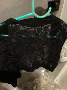 Lace Detail Bolero Jacket