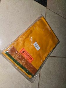 Men's Yellow Dhoti For Pooja