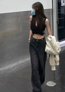 Pintresty 🎀 Made In Korea Black Denim Pant