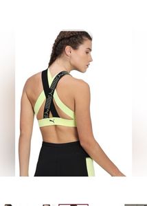 PUMAWomen Sports Lightly Padded Bra (Yellow)