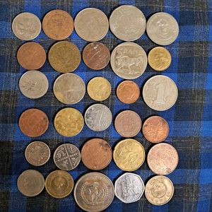 Coins Of 28 Foreign Cojntrues