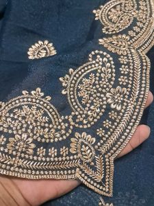 Elegant Navy Blue Saree