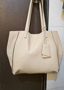 Zara Cream Tote Bag.