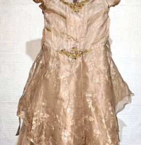 Elegant Gold Party Dress