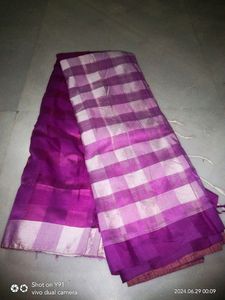 Purple Handloom Saree  🤗
