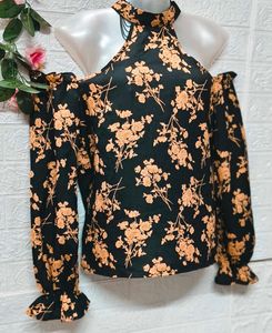 🎁Buy 2 Get 1 Free 🎁 Floral Cold Shoulder Top