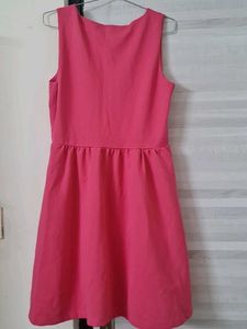 Pink Fit &amp; Flare Dress