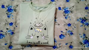 Cute Graphic Print  korean Sweatshirt