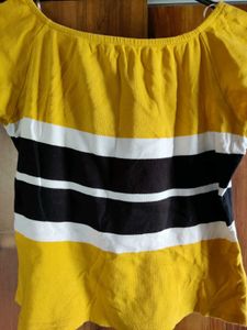 Mustard Casual Top