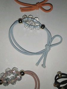 Beautiful Bead Hair Tie In 8 Different Colours