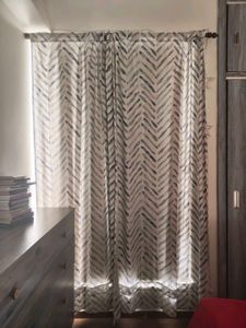 pure cotton curtains - set of 6 - 9 feet