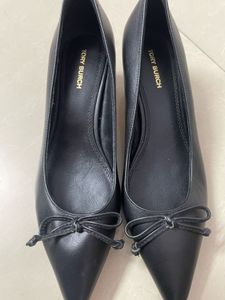 Tory Burch Black Leather Heels
