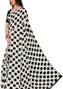 Elegant Polka Dot Saree