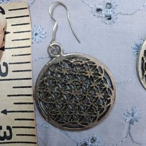 Silver Oxidised Earrings