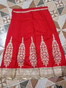 Red Embroidered Lehenga Choli
