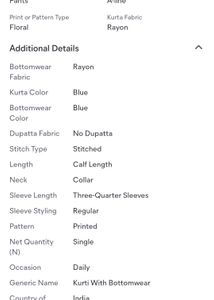 Floral Print Kurta Set