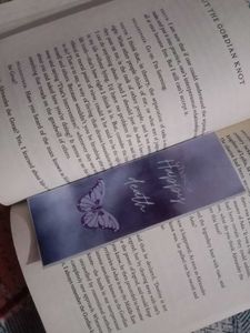 Set Of Four handmade printed book marks