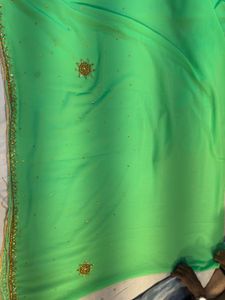 Gorgeous Green Indian Saree