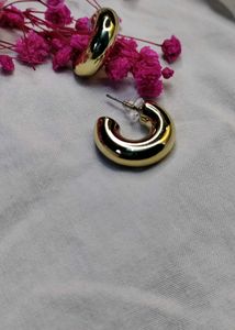 Gold Chunky Hoop Earrings