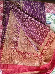Purple Sequence Saree