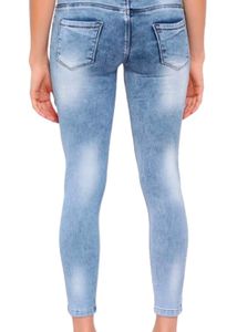 Women Slim High Rise Light Blue Jeans