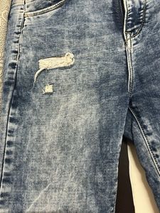 Ripped Blue Denim Jeans