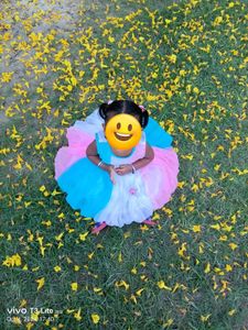 Pastel Color Block Party Dress