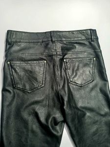 Black Faux Leather Skinny Pants