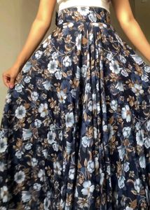 New Floral Print Maxi Skirt