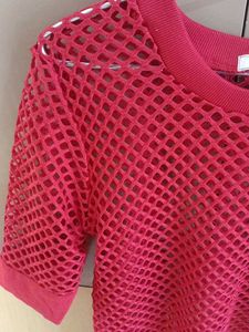 Trendy Mesh Sheer Top