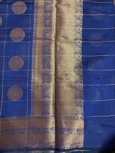 Navy Blue Silk Cotton Saree