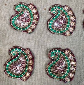 20 Zari Work Patches
