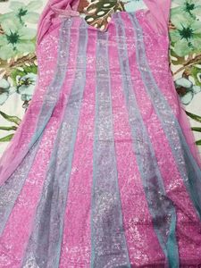 Partywear Kurta  With Salwaar And Duppata