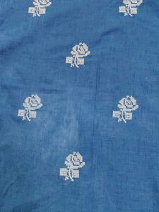 Blue Embroidered Kurti