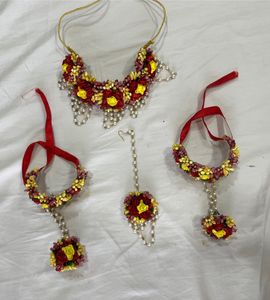 Handmade Haldi Jewellery For Bride